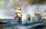 Ivan Aivazovsky Two Turkish Ships oil painting reproduction